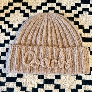 NWT Coach Grey Birch Knit Beanie